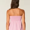 Olkaimeton Cinched Babydoll Top