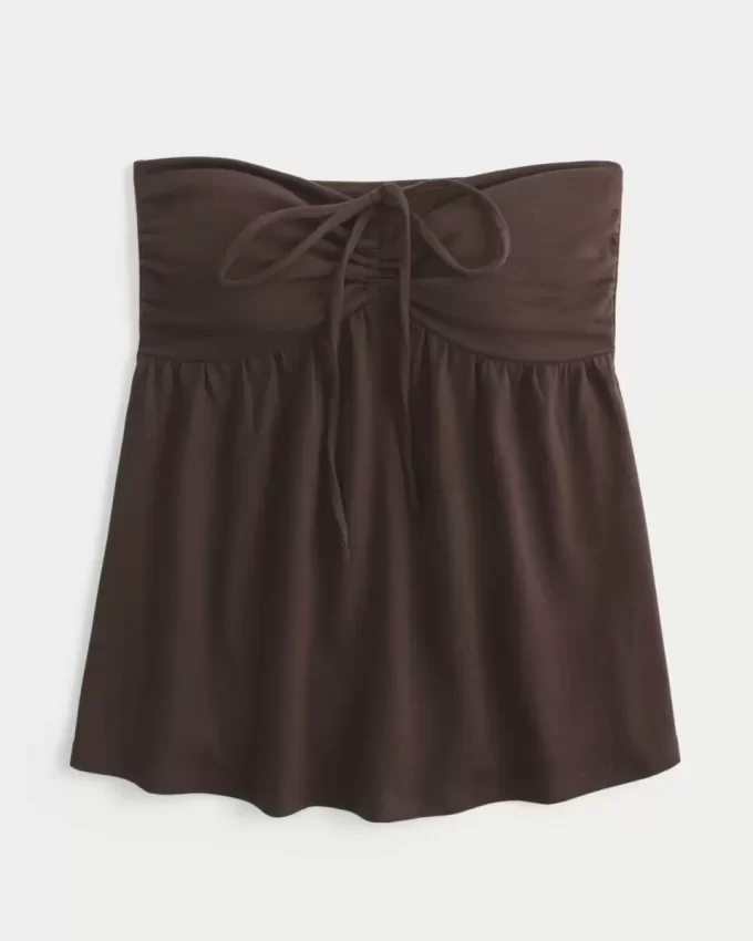 Olkaimeton Cinched Babydoll Top Olkaimeton Cinched Babydoll Top