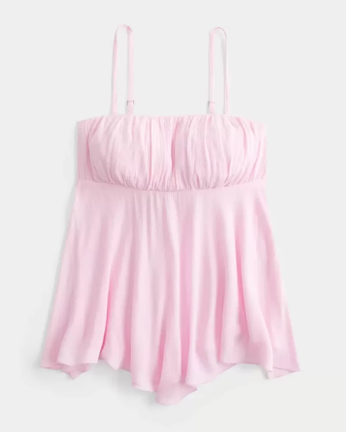 Olkaimeton nenäliinahelma Top Olkaimeton nenäliinahelma Top
