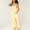 Olkaimeton punottu Maxi-mekko Olkaimeton punottu Maxi-mekko