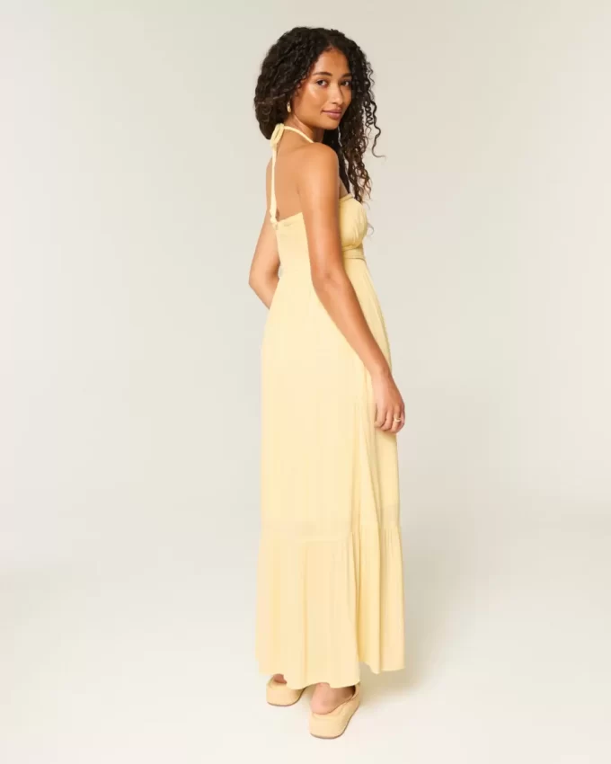 Olkaimeton punottu Maxi-mekko Olkaimeton punottu Maxi-mekko