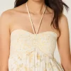 Olkaimeton Ruffle Babydoll-minimekko