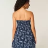 Olkaimeton Ruffle Babydoll-minimekko