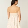 Olkaimeton Ruffle Babydoll-minimekko