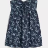 Olkaimeton Ruffle Babydoll-minimekko