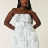Olkaimeton Smocked Bodice -minimekko
