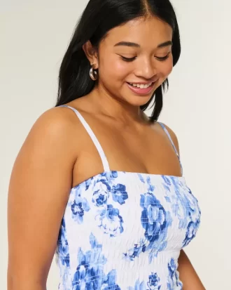 Olkaimeton Smocked Bodice -minimekko