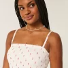 Olkaimeton Smocked Bodice -minimekko
