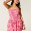 Olkaimeton Smocked Bodice -minimekko