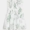 Olkaimeton Smocked Bodice -minimekko