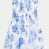 Olkaimeton Smocked Bodice -minimekko