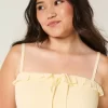 Olkaimeton smocked Maxi mekko