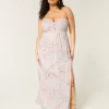 Olkaimeton Twist Bust Maxi -mekko