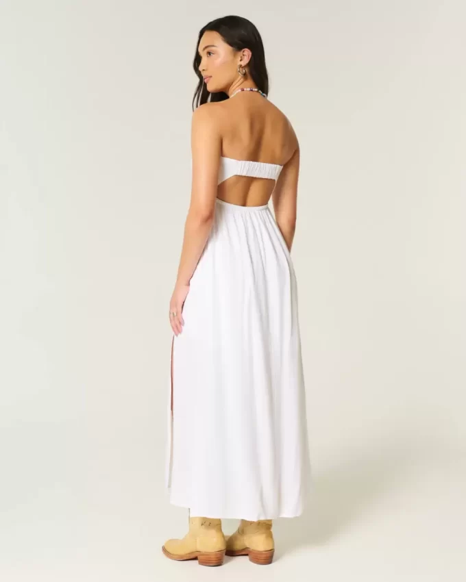 Olkaimeton Twist Bust Maxi -mekko
