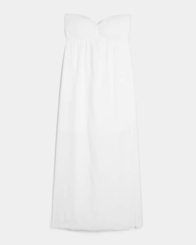 Olkaimeton Twist Bust Maxi -mekko