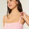 Olkaimeton virkattu Mix Maxi -mekko