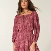 Olkapäällä/Off-the-Shoulder -kudottu mekko