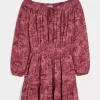 Olkapäällä/Off-the-Shoulder -kudottu mekko