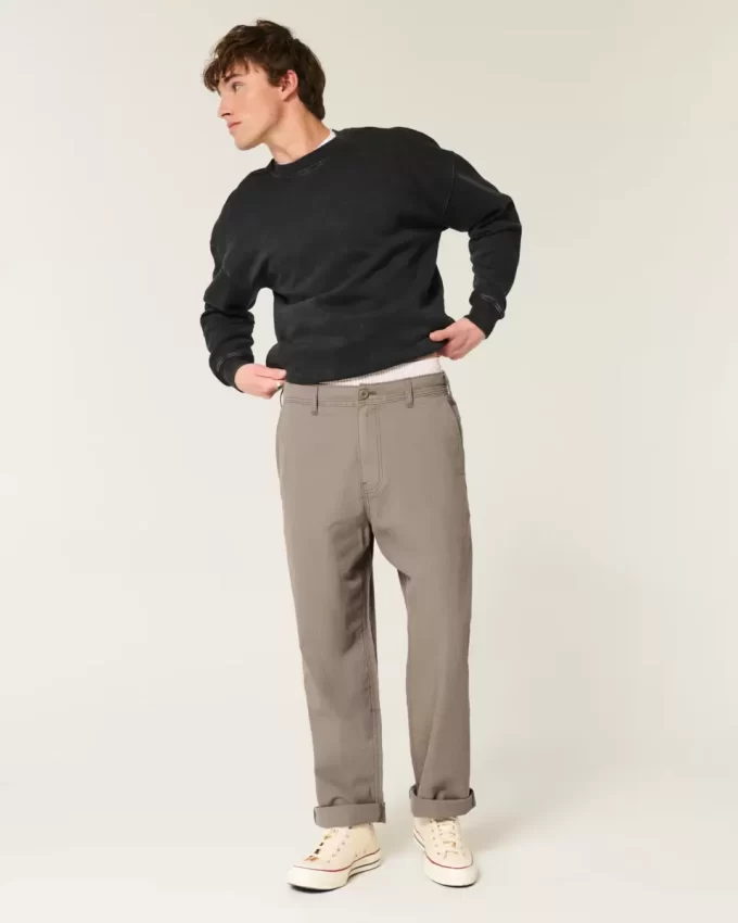 Pellavasekoite Flex Waist Baggy Housut Pellavasekoite Flex Waist Baggy Housut