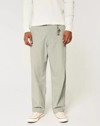 Pellavasekoite Flex-Waist Baggy-housut