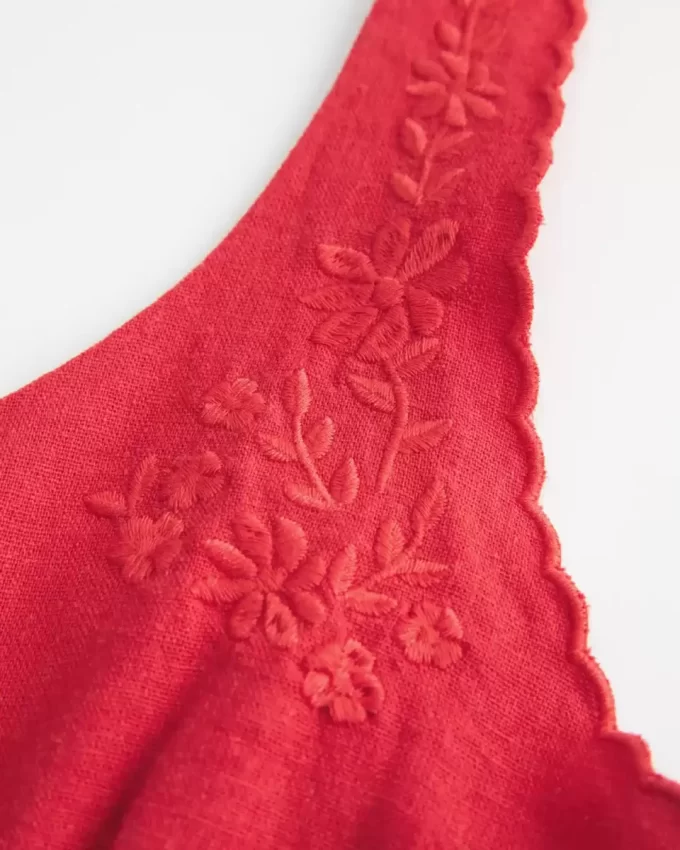 Pellavasekoitetta nappipäällinen