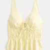 Pellavasekoitetta solmittava Peplum Top