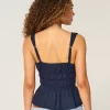 Pellavasekoitetta solmittava Peplum Top