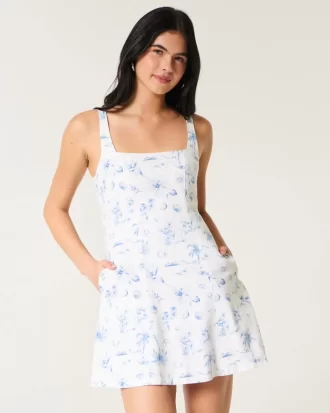 Pellavasekoitteinen minimekko