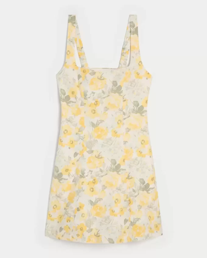 Pellavasekoitteinen minimekko