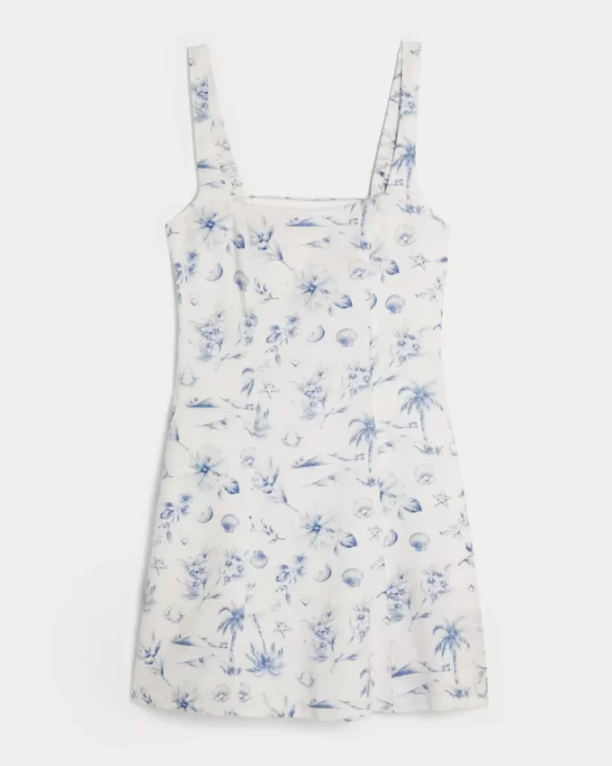 Pellavasekoitteinen minimekko