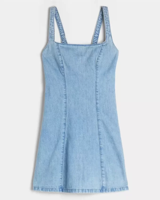 Pellavasekoitteinen minimekko