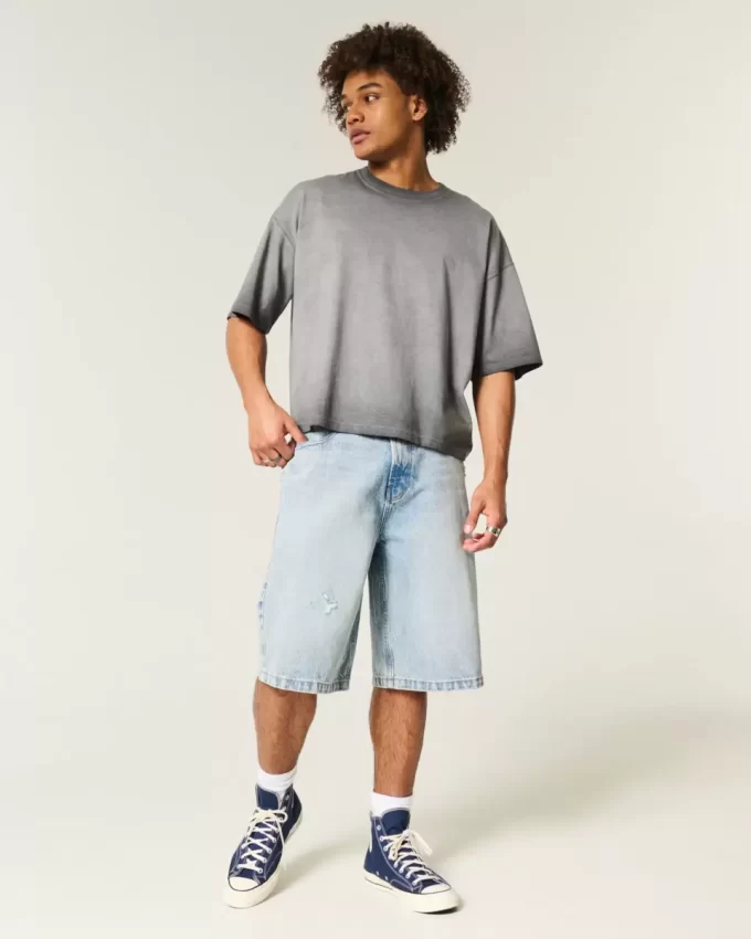 Pesty Baggy Crop Crew T-paita Pesty Baggy Crop Crew T-paita