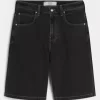 Pesty Black Cat Graphic Super Baggy Denim shortsit Pesty Black Cat Graphic Super Baggy Denim shortsit