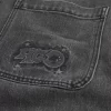 Pesty musta Logo Graphic Baggy Farkut