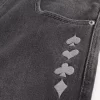 Pesty musta pelikortti Joker Graphic Skater Baggy farkut Pesty musta pelikortti Joker Graphic Skater Baggy farkut