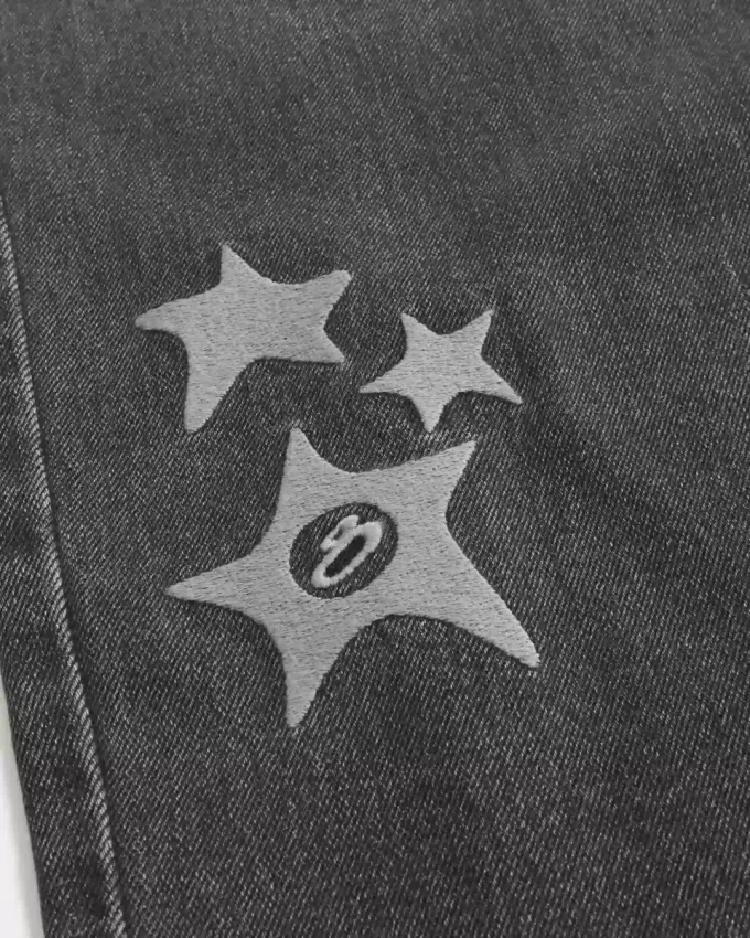 Pestyt Black Star Graphic Baggy -farkut Pestyt Black Star Graphic Baggy -farkut