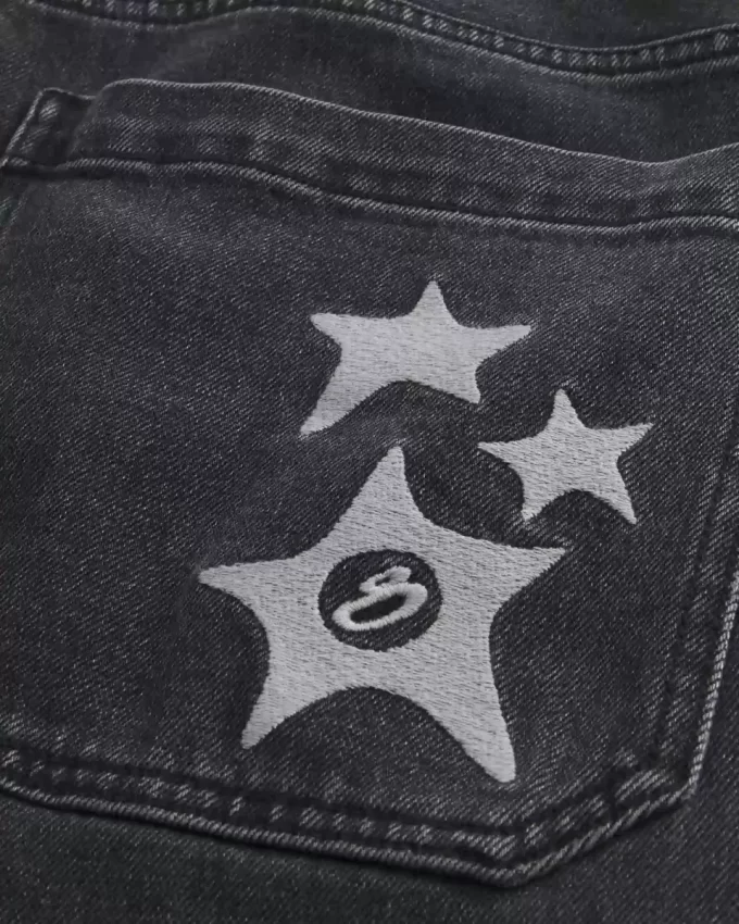 Pestyt Black Star Graphic Super Baggy -farkut Pestyt Black Star Graphic Super Baggy -farkut