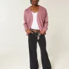 Pestyt mustat Baggy Bootcut -farkut