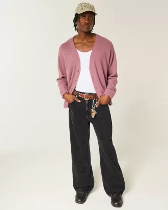 Pestyt mustat Baggy Bootcut -farkut