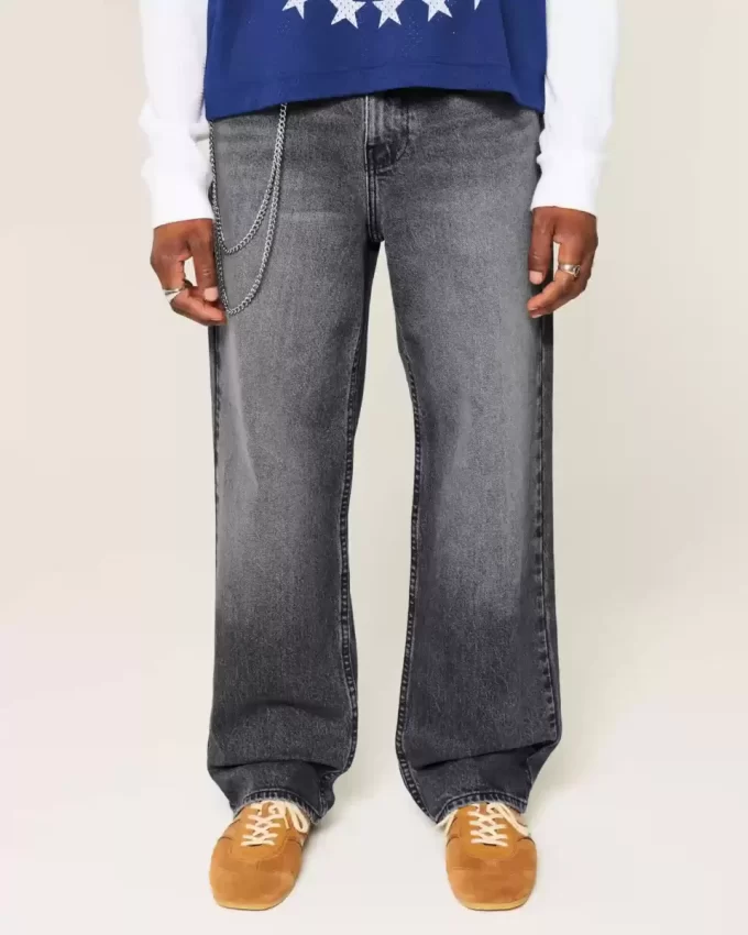 Pestyt mustat Baggy-farkut Pestyt mustat Baggy-farkut