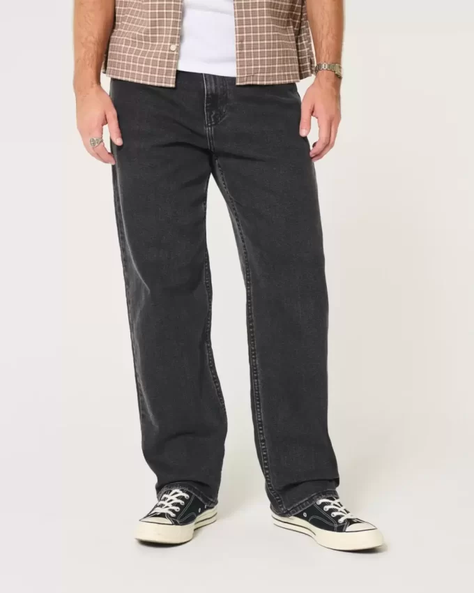Pestyt mustat Baggy-farkut Pestyt mustat Baggy-farkut
