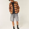 Pestyt mustat Denim Baggy Painter shortsit
