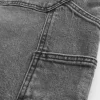 Pestyt mustat Denim Baggy Painter shortsit