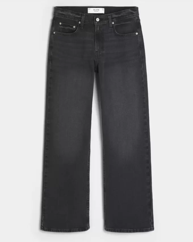 Pestyt mustat Relaxed Bootcut farkut Pestyt mustat Relaxed Bootcut farkut