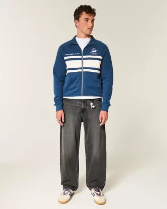 Pestyt mustat Skater Baggy -farkut