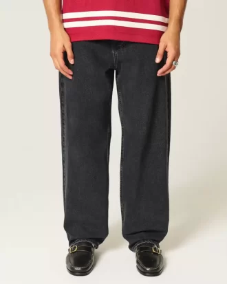 Pestyt mustat Skater Baggy -farkut