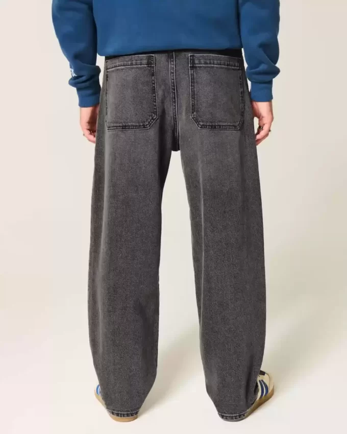 Pestyt mustat Skater Baggy -farkut Pestyt mustat Skater Baggy -farkut