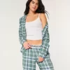 Pitkähihainen flanellipyjamatoppi Pitkähihainen flanellipyjamatoppi