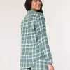 Pitkähihainen flanellipyjamatoppi Pitkähihainen flanellipyjamatoppi
