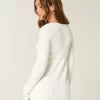 Pitkähihainen neliömäinen Babydoll-neulepaita